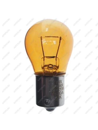 Лампа 12V PY21W BAU15s желтая LYNX LYNX l14421y
