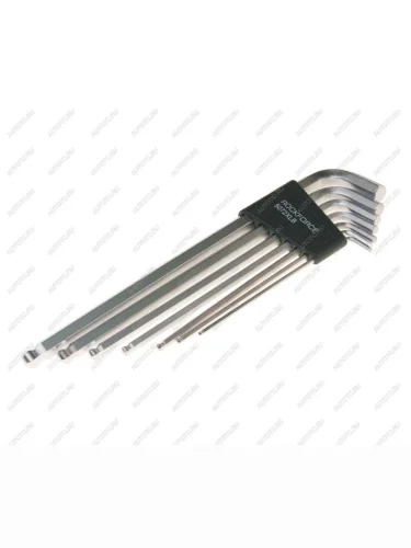 Набор ключей шестигранных 2.5-10мм экстрадлинных с шаром 7 предметов ROCKFORCE ROCKFORCE rf-5072xlb