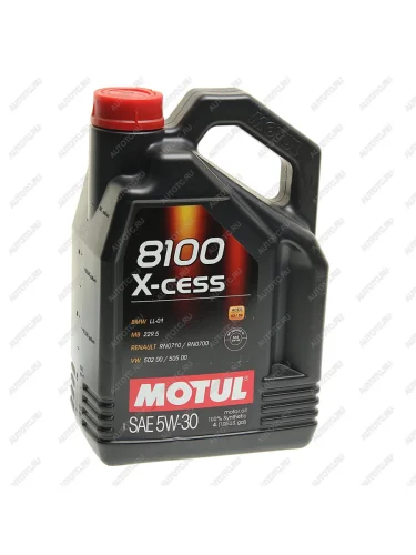 Масло моторное 8100 X-CESS 5W30 синт.4л MOTUL MOTUL 108945