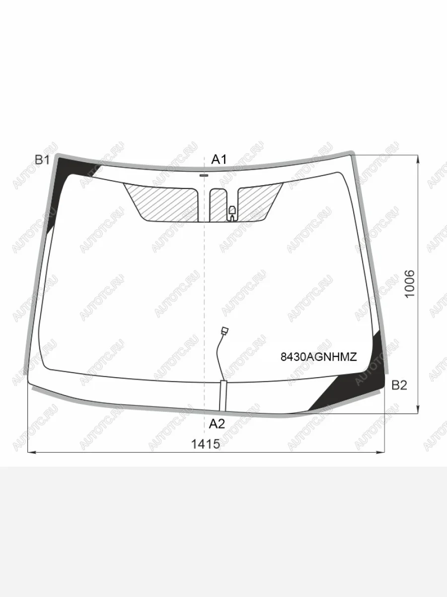 Стекло лобовое (обогрев щеток, датчик дождя, молдинг) FUYAO  Toyota Corolla (2018-2022) E210 (зеленое)  в Воронеже Воронежской области