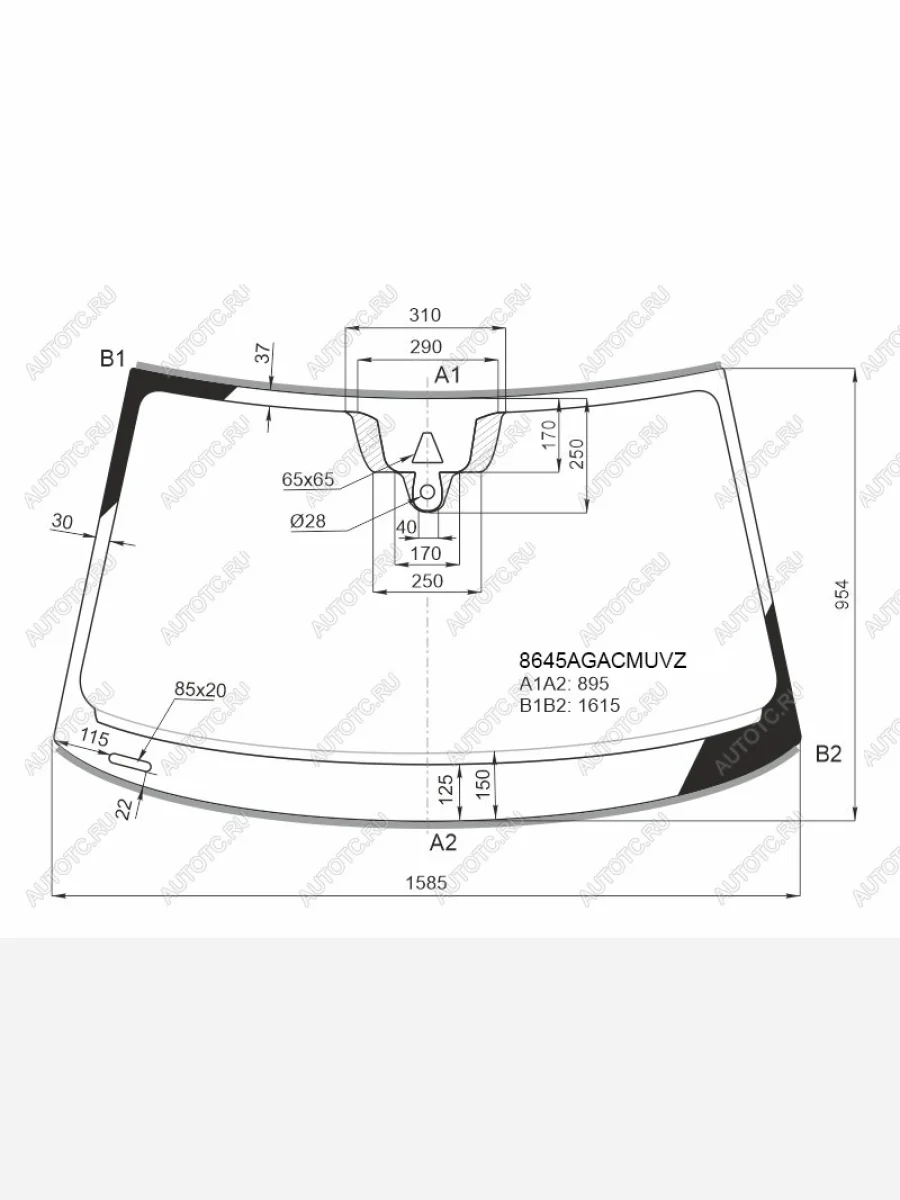 Стекло лобовое (камера, датчик дождя, молдинг, проекция) FUYAO  Audi Q8 (2018-2022) 4MN (зеленое)  в Воронеже Воронежской области