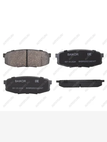 Колодки тормозные зад TOYOTA LAND CRUISER 200TUNDRASEQUOIA 07-LEXUS LX570 07- BAIKOR BKBR0052