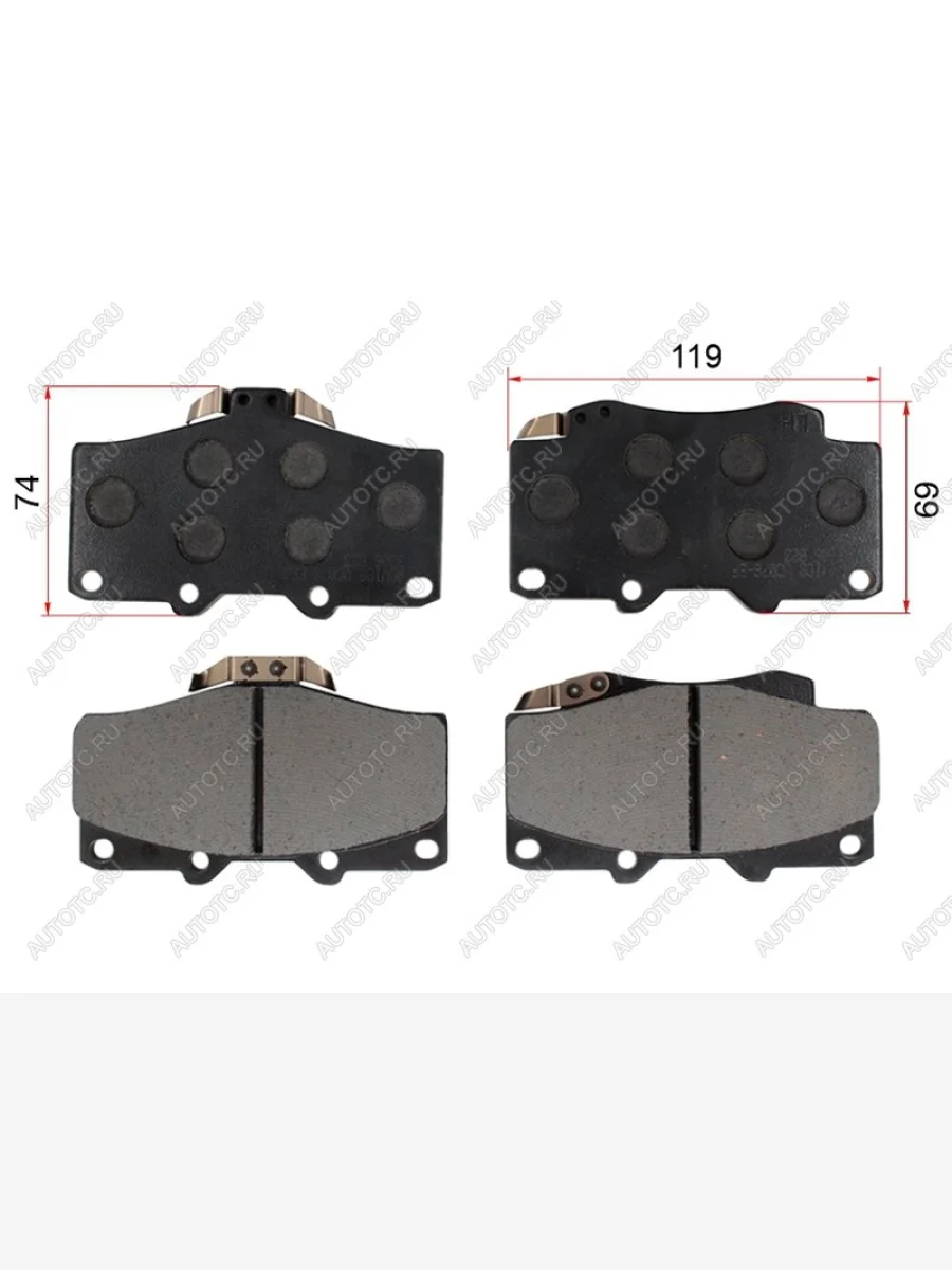 Колодки тормозные перед TOYOTA LAND CRUISER PRADOSURF 96-02FORTUNERHILUX 04- ADVICS A1N021  в Самаре Самарской области