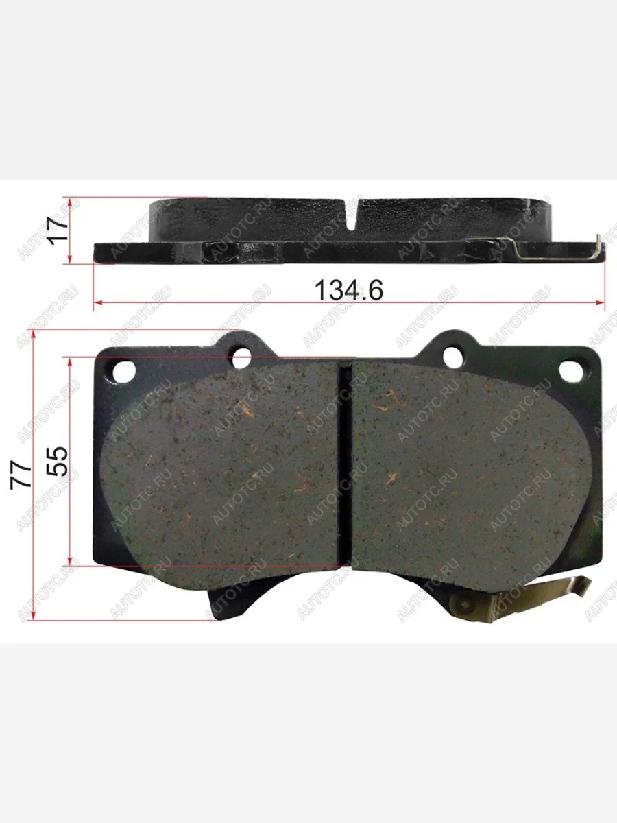 Колодки тормозные перед LEXUS GX470460TOYOTA LAND CRUISER PRADO 120150 02-MITSUBISHI PAJERO 06- ADVICS A1N011  в Самаре Самарской области