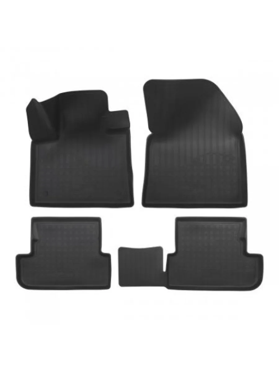 Коврики салонные Norplast Unidec Peugeot 3008 2 C1A,C2A рестайлинг (2020-2022) (черные)  в Перми Пермском крае