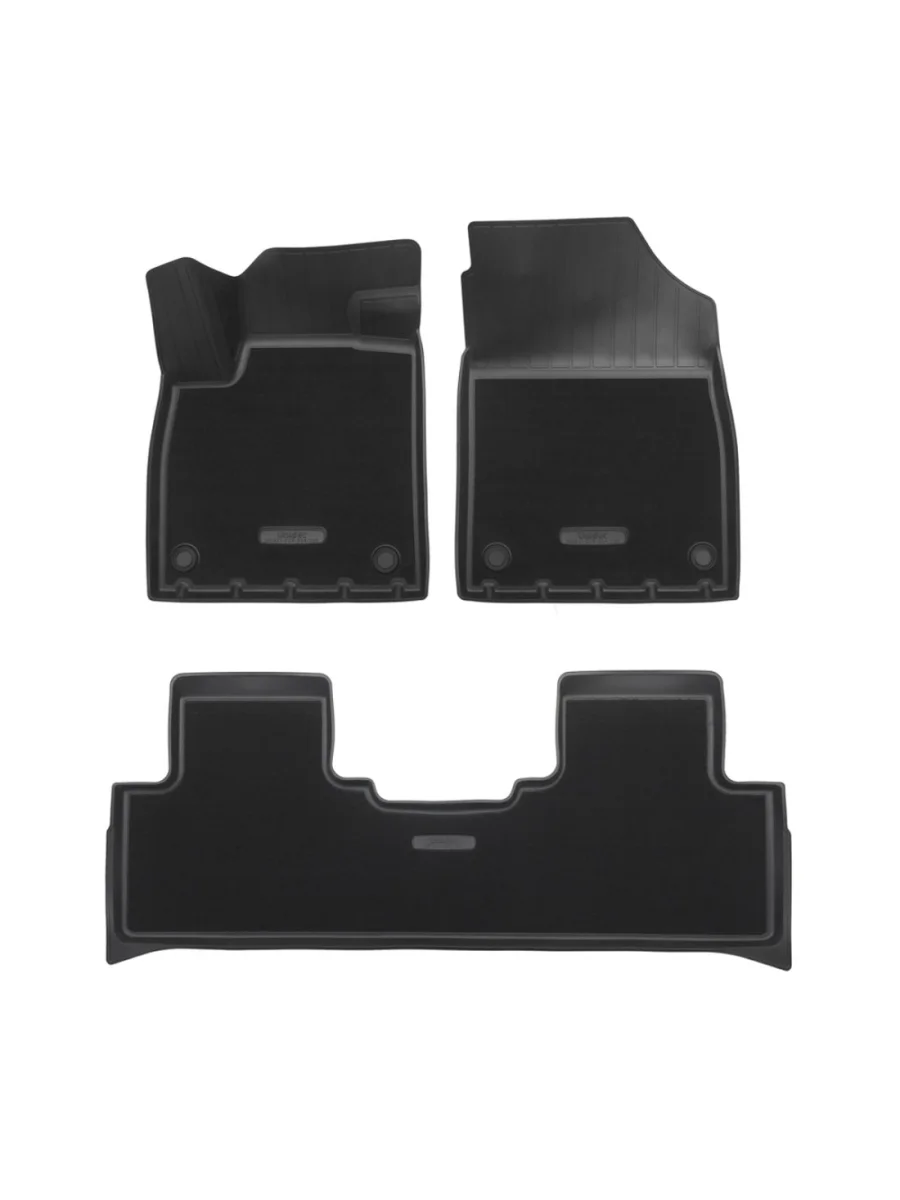 Коврики салонные комбинированные (2WD) Unidec Haval H3 (2024-2025) (черные)  в Керчи Республика Крым
