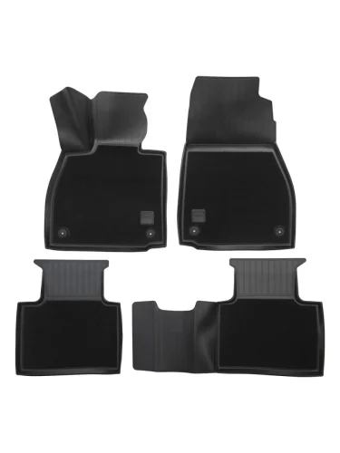 Коврики салонные комбинированные Unidec (черные) Hongqi HS3 (2023-2025)