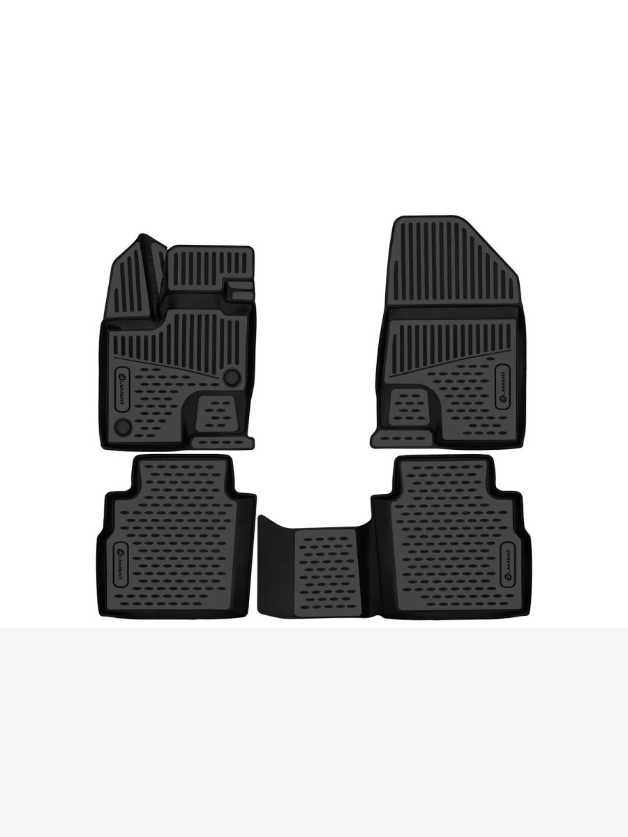 Коврики 3D в салон Element Haval F7 (2024-2025) (черные)  с доставкой в г. Керчь