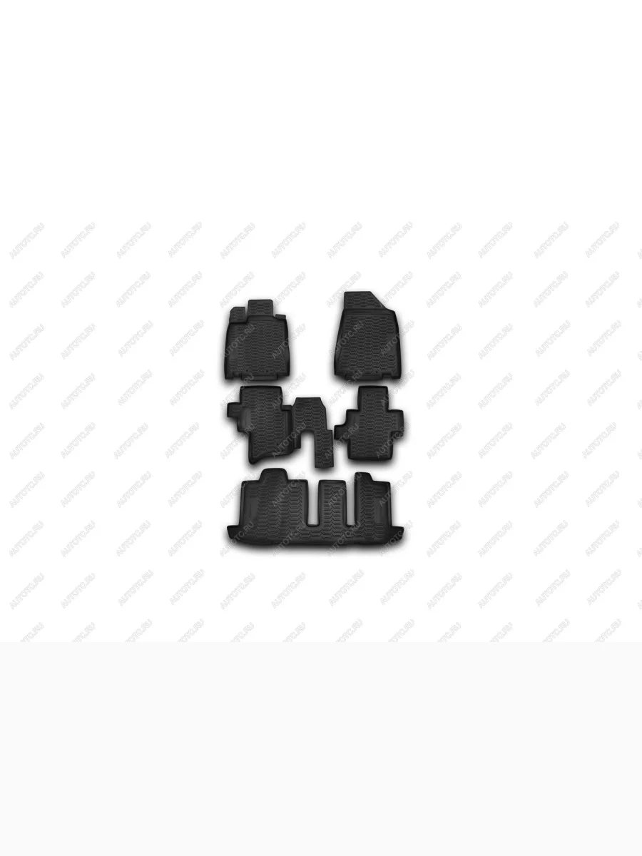 Коврики в салон NISSAN Pathfinder, 2014-> 5 шт., для 3х рядов сидений (полиуретан)  Ниссан Патфайндер NISSAN 999rmr52bl  в Керчи Республика Крым