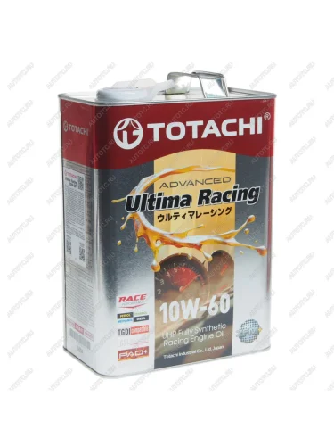 Масло моторное ULTIMA RACING UHP SPA3B4 10W60 синт.4л TOTACHI TOTACHI e5004