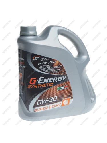Масло моторное Synthetic Super Start SPSNCFC2C3 0W30 синт.4л G-ENERGY GAZPROMNEFT 253140488