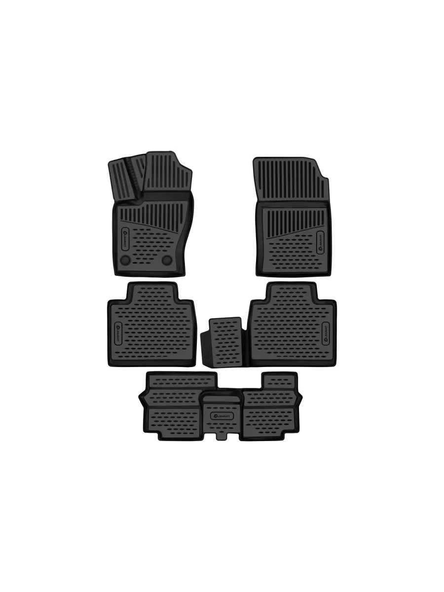 Коврики 3D в салон Element  Haval H9 (2024-2025) (черные)  в Керчи Республика Крым