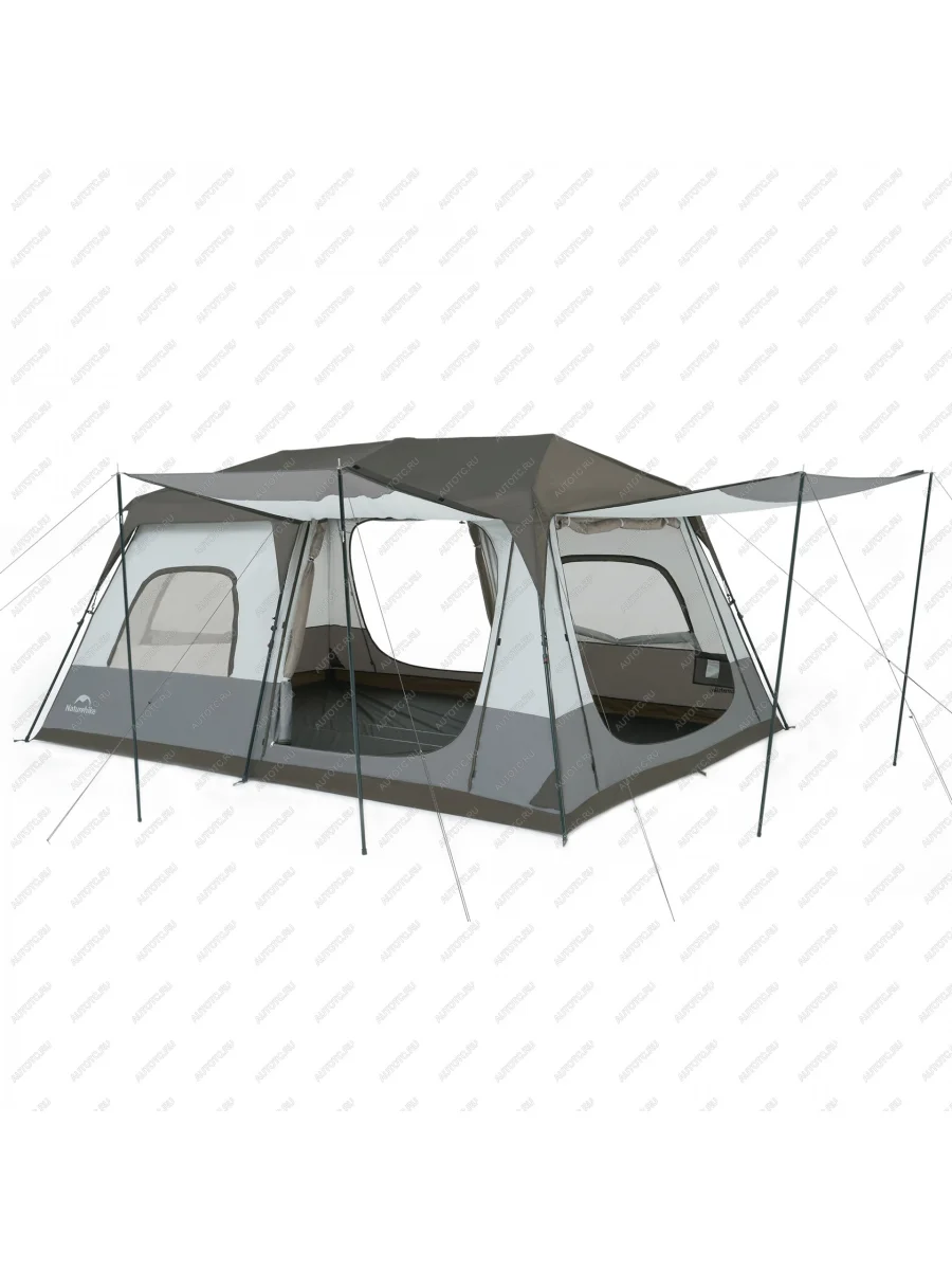 Палатка 2-4-местная быстросборная Naturehike Cape 12.9 Foton Auman H5 (EST-A) (2016-2025) (серая)  в Воронеже Воронежской области