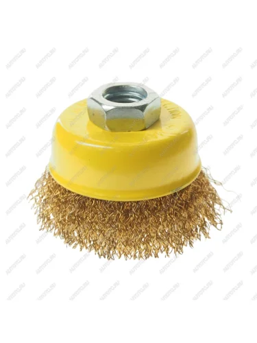 Кордщетка для УШМ чашка 65мм латунь ЭВРИКА ЭВРИКА er-25065