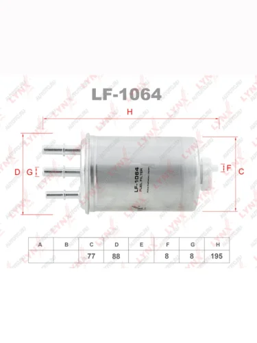 Фильтр топливный FORD Transit,Focus,Mondeo (1.8 2.0 TDI) HYUNDAI Terracan KIA Carnival LYNX LYNX lf1064