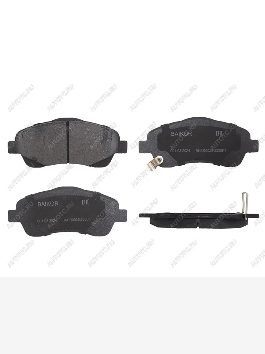 Колодки тормозные перед TOYOTA AVENSIS 03- BAIKOR BKBR0039  в Самаре Самарской области