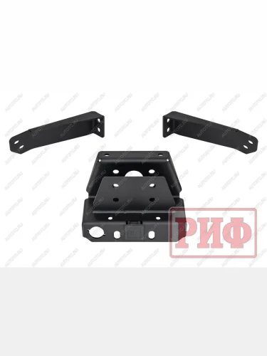 Бампер задний силовой (с квадратом под фаркоп, калиткой и фонарями) РИФ (черный) Tank 300 (2020-2025)