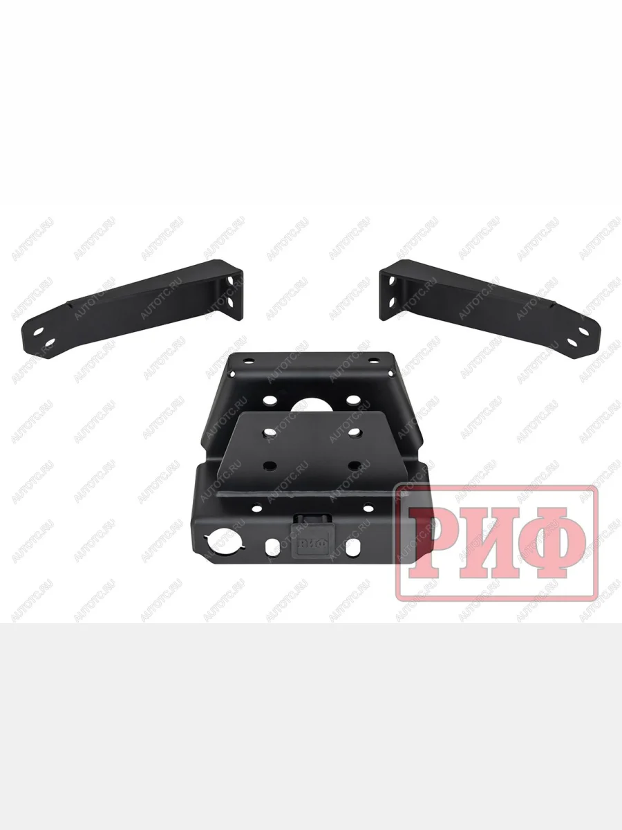 Бампер задний силовой (с квадратом под фаркоп, калиткой и фонарями) РИФ Tank 300 (2020-2025) (черный)  в Керчи Республика Крым