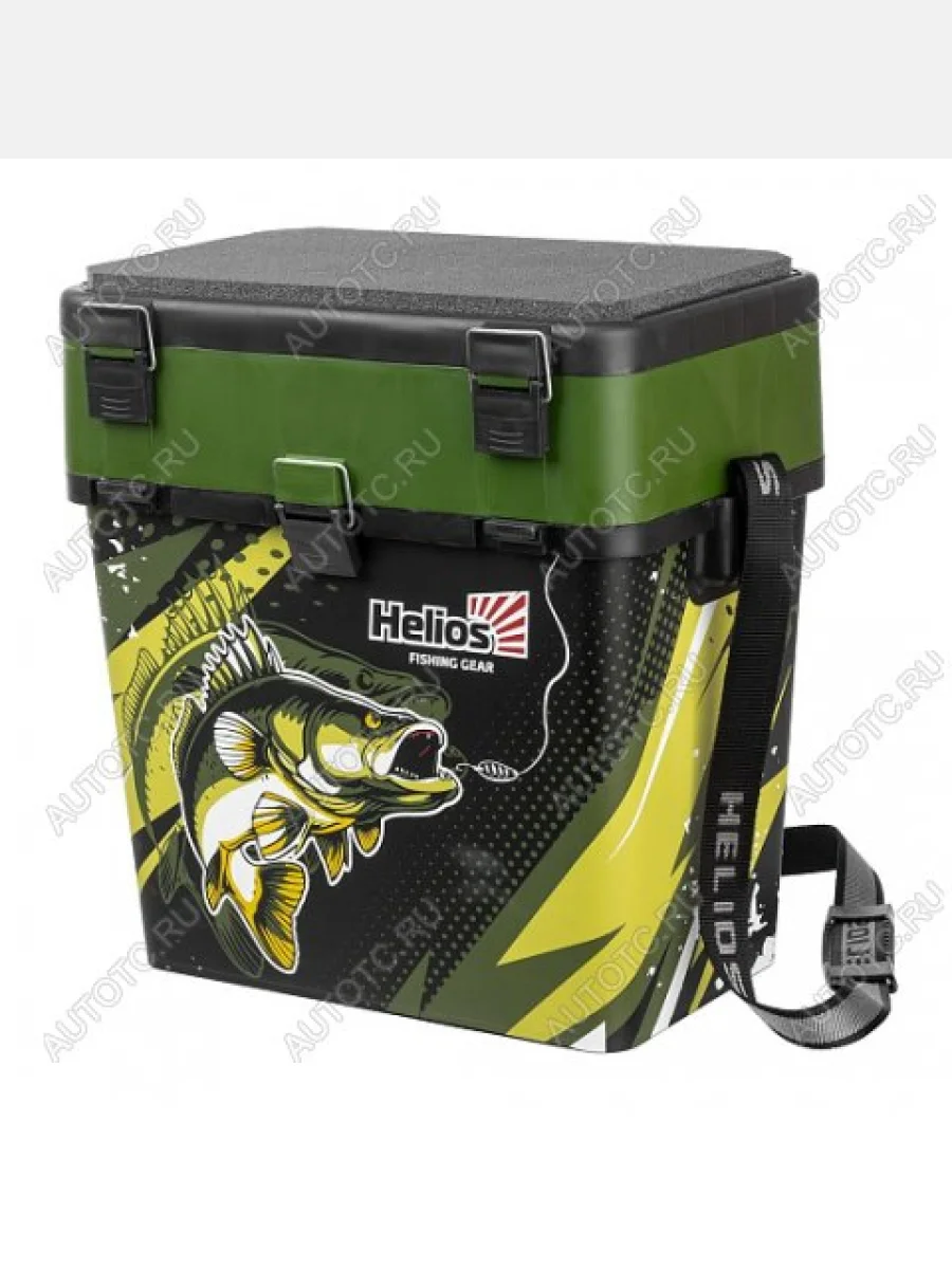 Ящик рыболовный зимний HELIOS ZANDER, 19 л, двухсекционный хаки  hs-iml-19-h  в Самаре Самарской области
