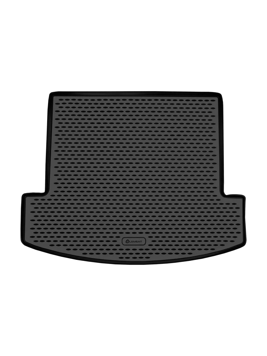Коврик в багажник (7 мест, длинный 3-й ряд сложен) Element  Hyundai Santa Fe (2022-2025) 5 MX5 (черный)  в Самаре Самарской области