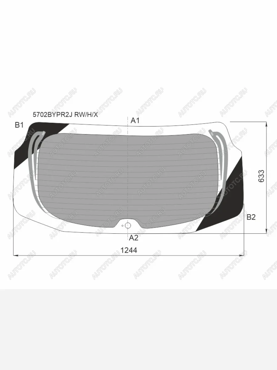 Стекло заднее (Затемненное Обогрев) Mitsubishi Eclipse Cross 20- XYG 5702BYPR2J RW/H/X  в Керчи Республика Крым