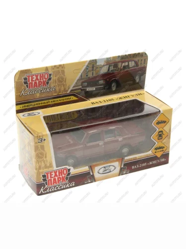 Модель автомобиля ВАЗ-2105 ЖИГУЛИ металлическая ТЕХНОПАРК ТЕХНОПАРК 2105-12-gt