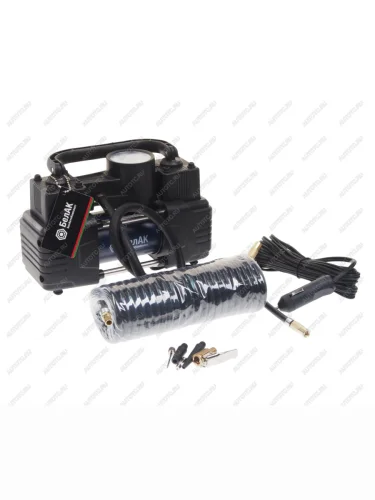Компрессор автомобильный 55лмин. 6атм. 12А 12V в прикуриватель Профи-55Ф (фонарь,сумка) БЕЛАК БЕЛАК бак.99179
