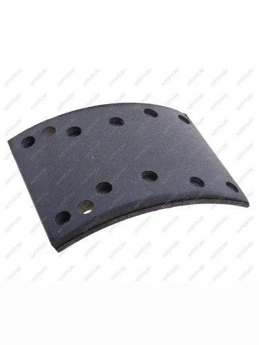 Накладка тормозной колодки SHAANXI передней нижняя (163х215мм,12 отверстий) OE SHACMAN 81502210540
