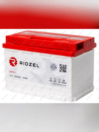 Аккумулятор RIDZEL 75Ач обратная полярность RIDZEL 6ст75(0) ab075.0