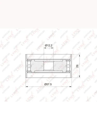 Ролик ГРМ TOYOTA Camry,Avensis,Rav 4,Carina обводной LYNX LYNX pb3039