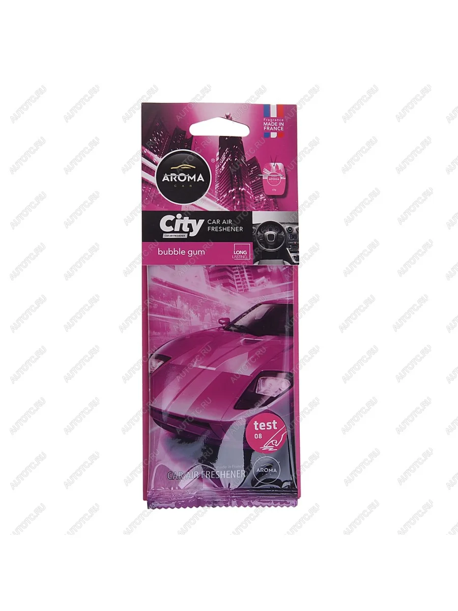 Ароматизатор подвесной пластина (bubble gum) City AROMA CAR AROMA CAR 92670  в Самаре Самарской области