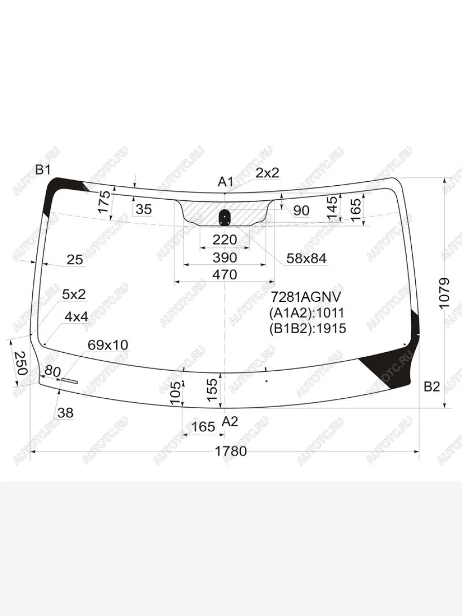 Стекло лобовое FUYAO Renault Master FV,JV фургон дорестайлинг (2010-2015) (зеленое)  в Самаре Самарской области