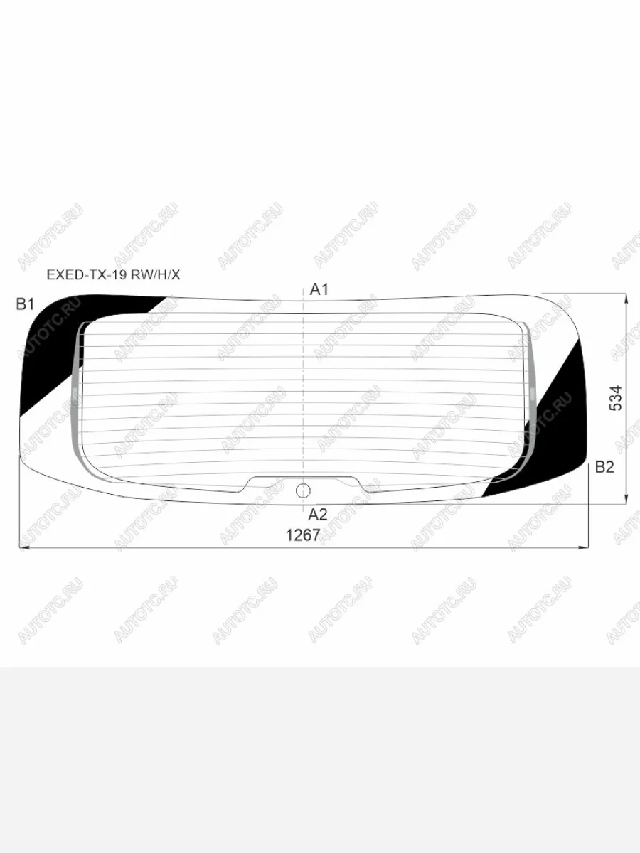 Стекло заднее (Цвет зеленый Обогрев) Exeed TXL 19- XYG EXED-TX-19 RW/H/X  в Керчи Республика Крым