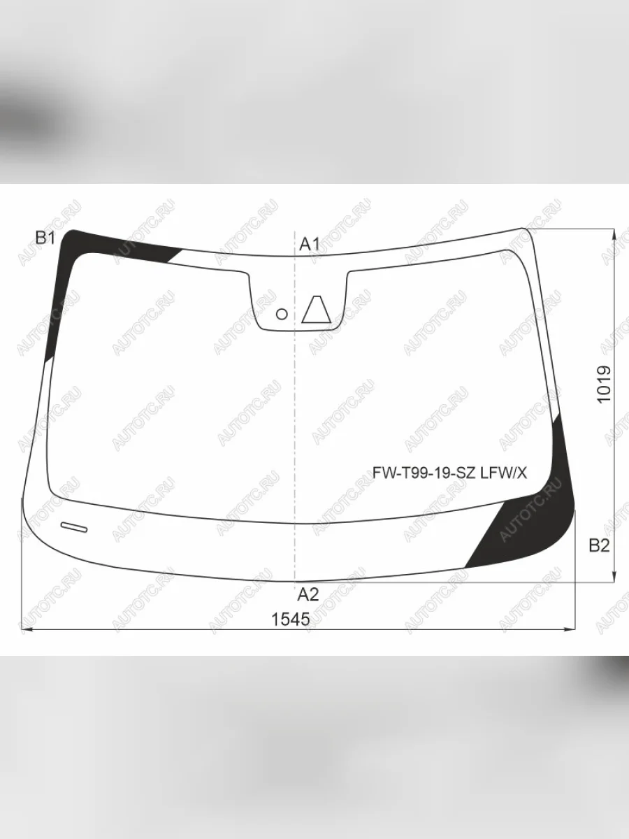 Стекло лобовое (камера, датчик дождя, молдинг) XYG FAW Bestune T99 дорестайлинг (2019-2022) (зеленое)  в Керчи Республика Крым