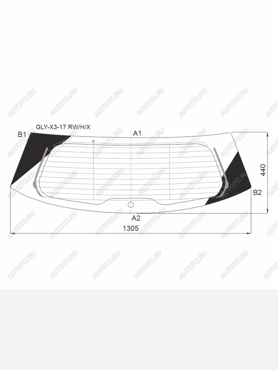 Стекло заднее (Цвет зеленый Обогрев) Livan X3 Pro 22- XYG GLY-X3-17 RW/H/X  в Воронеже Воронежской области