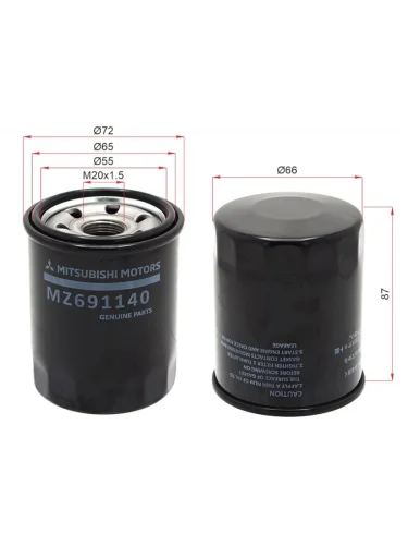 Фильтр масляный MITSUBISHI 4A924B10-126B31 MITSUBISHI MZ691140