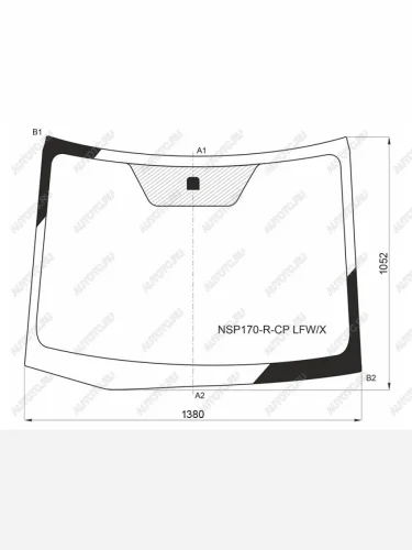 Стекло лобовое Toyota Sienta 15-22 XYG NSP170-R-CP LFW/X