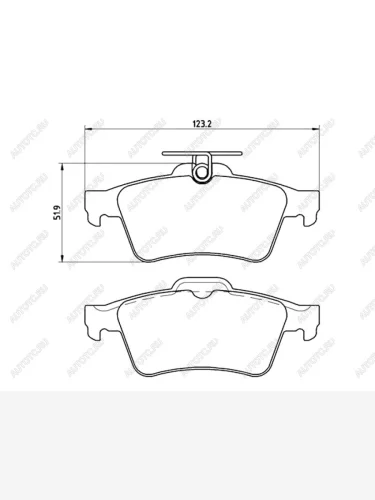 Колодки тормозные зад MAZDA 3 03-13 FORD FOCUS 04- BREMBO P 59 042