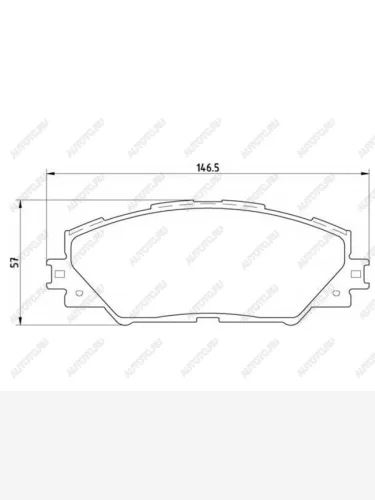 Колодки тормозные перед TOYOTA RAV4 05- BREMBO P 83 071