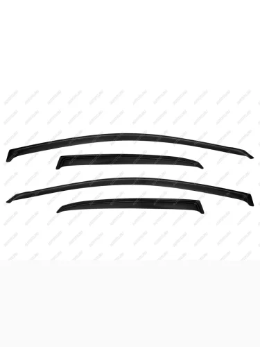 Дефлектор боковых окон Hyundai i30, 2012-, HB, 3дв, 4 ч., темный  Хендай Ай30 SIM nld.shyi30h312324