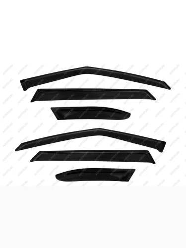 Дефлектор боковых окон Land Rover Range Rover Velar 17-, 6ч., темный  Ленд Ровер Рендж Ровер Велар SIM nld.slrrrv17326