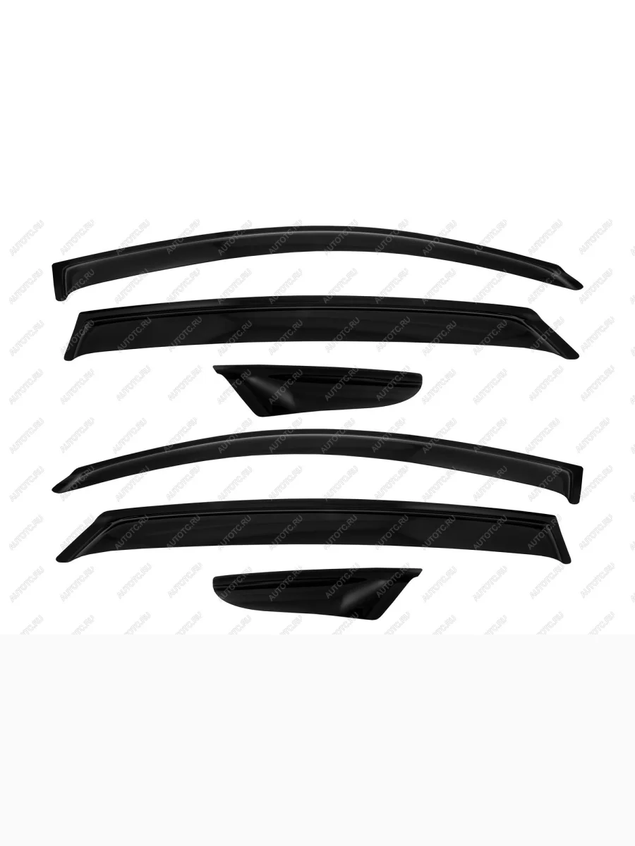 Дефлектор боковых окон Mercedes GLC Coupe Class, 2016-, 6 ч., темный  Мерседес Бенц ГЛС Купе SIM nld.smerglcc16326  в Самаре Самарской области