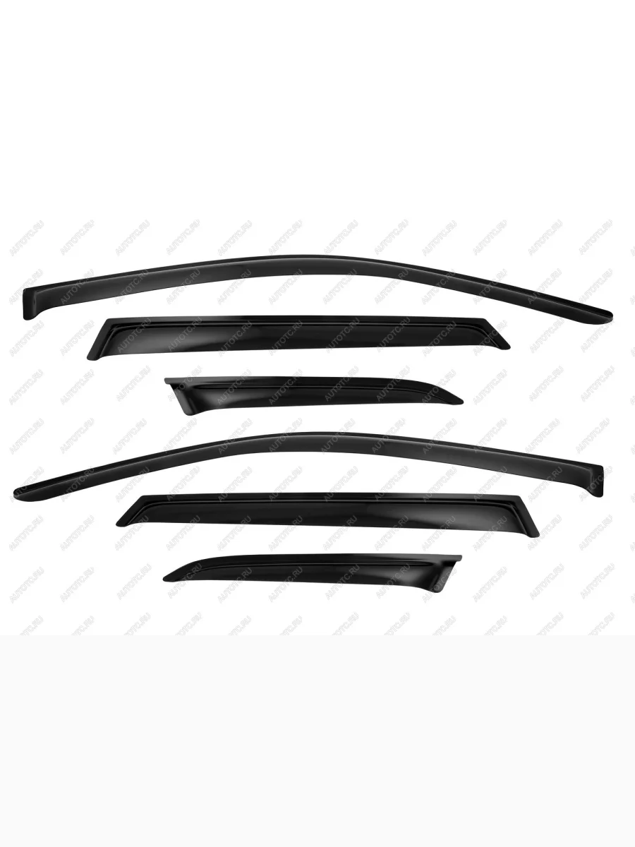 Дефлектор боковых окон Volkswagen Touareg, 2018-, 6ч., темный  Фольксваген Туарег SIM nld.svotou18326  в Перми Пермском крае