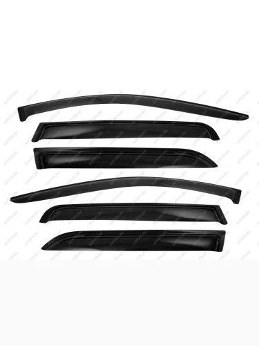 Дефлектор боковых окон Volvo XC90, 2003-, 6ч., темный  Вольво ХС90 SIM nld.svoxc9003326