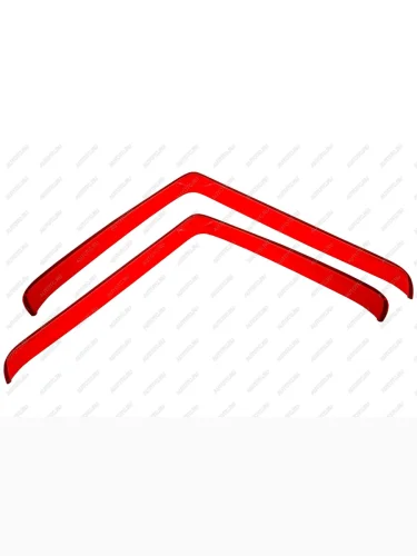 Дефлекторы окон SITRAK C7H грузовик, тягач, 2023- ,  накладной, 2шт., красный  Ситрак C7H  Ситрак С7Н REIN reinwv1346