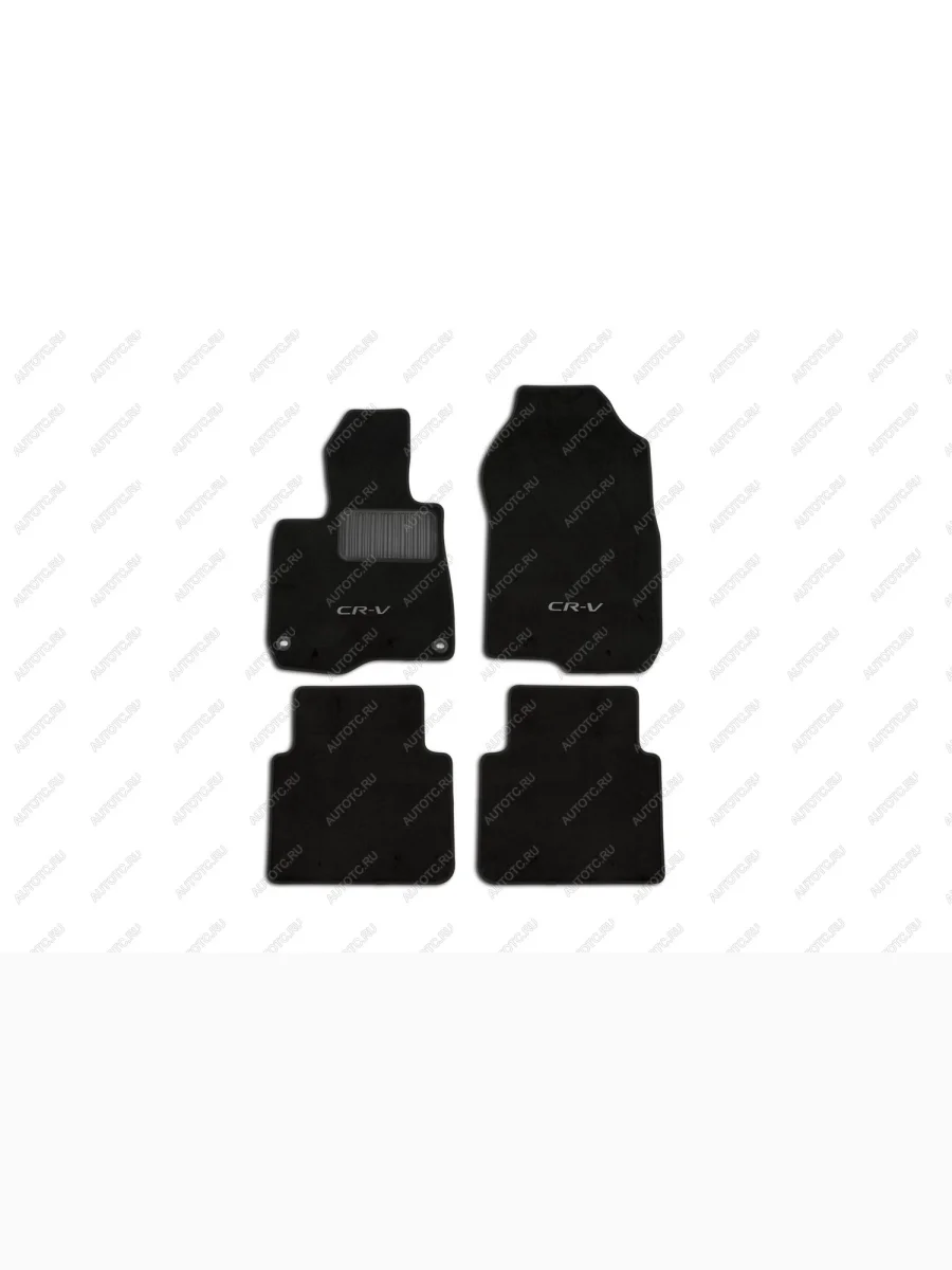 Коврики в салон с логотипом HONDA CR-V, 2017->, кросс., 4 шт. (текстиль)  Хонда ЦРВ HONDA orig.18.32.11.110kv  в Самаре Самарской области