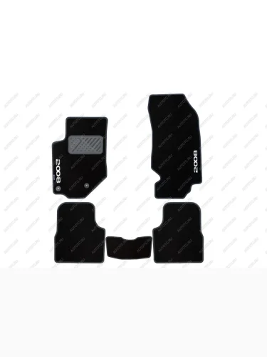 Ковры в салон текстиль (двойная прострочка)  Пежо PEUGEOT d200800007