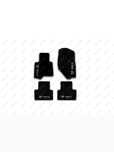 Коврики в салон INFINITI FX 2009->, кросс., 4 шт. (текстиль) с надписью Vettel  Инфинити ФХ INFINITI 999tms51vt