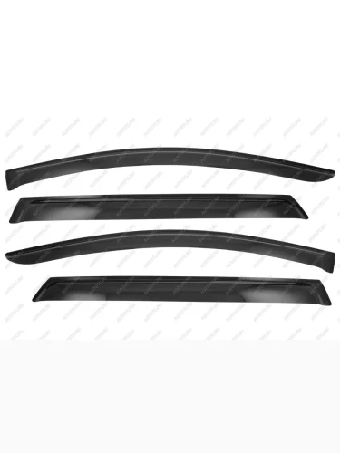 Дефлекторы окон 4 Door Hyundai Santa Fe, 2018-, темный  Хендай Санта Фе HYUNDAI haksan1832