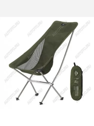 Кресло туристическое Naturehike YL06 складное, высокая спинка, до 150 кг, зеленое  nh18y060-z-gr